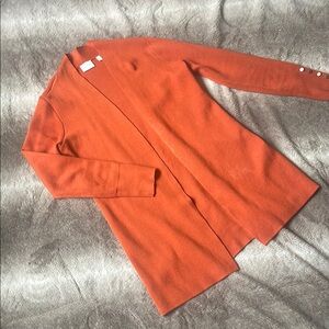 Cyrus Women's Vibrant Orange Cardigan